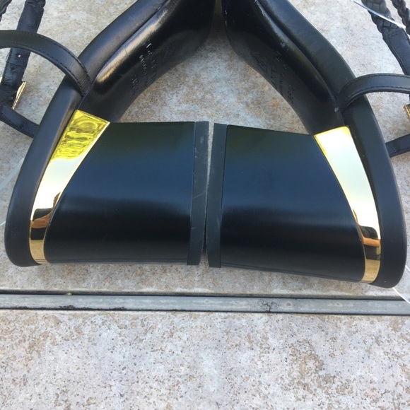 Lanvin Paris black braided sandals 38.5 - Picture 11 of 15